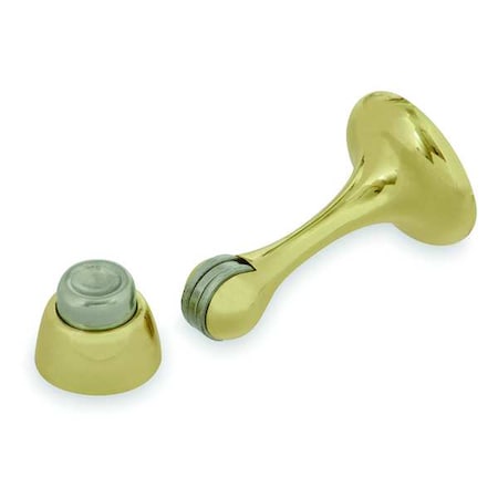 Magnetic Door Holder, Brass, Brass, Wall MPN:1XNP8