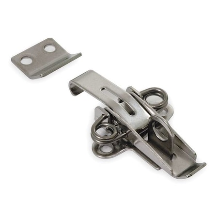 Draw Latch, Padlockable, Natural, Catch/Latch Length: 1-1/4