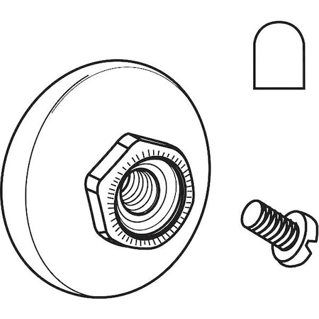 Roller, Bottom, 1/4 in W, White MPN:21-51