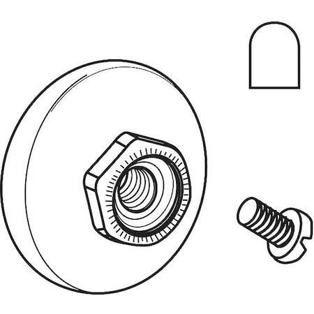 Roller, Bottom, 7/8 in W, White MPN:21-52