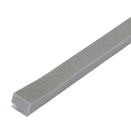 Foam Seal, 17ft, Gray, PVC Closed Cell Foam, Insert Size: 3/8