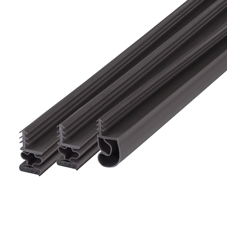 Steel Door Weatherstrip, Magnetic, Brown MPN:2RRP2