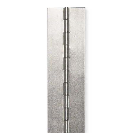 Piano Hinge, Steel, Full Surface Mounting, 1 in Leaf W x 96 in Leaf H, Steel MPN:2ZEU4