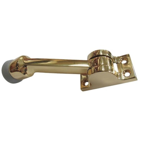 Lever Door Holder, Pol Brass, Solid Brass MPN:33J792