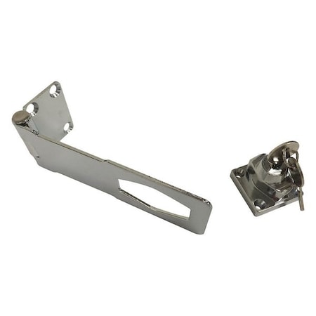 Locking Hasp, Locking, Chrome, 1-13/64inL MPN:39DZ87