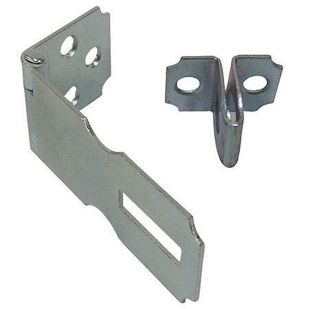 Fixed Staple Hasp, Zinc Plated, 2 1/2