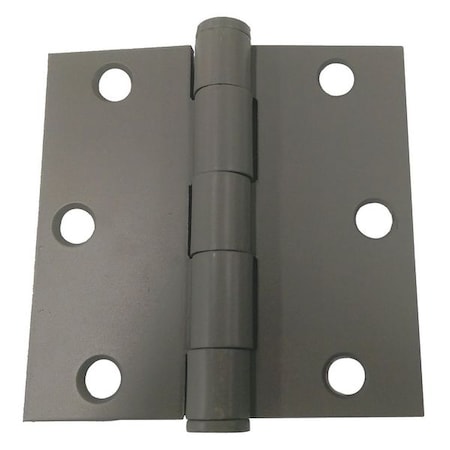 Door and Butt Hinge, Steel, Full Mortise Mounting, 1 1/2 in Leaf W x 3 1/2 in Leaf H, Beige Enamel MPN:4PA28