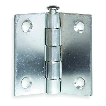 Door and Butt Hinge, Steel, Full Mortise Mounting, 1 in Leaf W x 2 in Leaf H, zinc plated MPN:4PA58