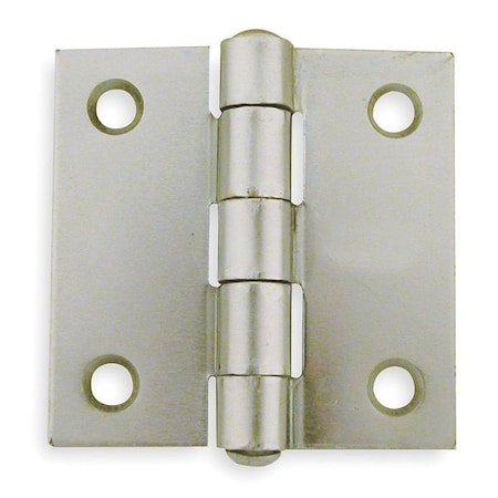 Door and Butt Hinge, Steel, Full Mortise Mounting, 1 in Leaf W x 2 in Leaf H, zinc plated MPN:4PA62