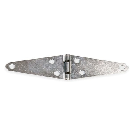 Strap Hinge, Steel, Full Surface Mounting, 4 in Leaf W x 1 1/2 in Leaf H, zinc plated MPN:4PB41