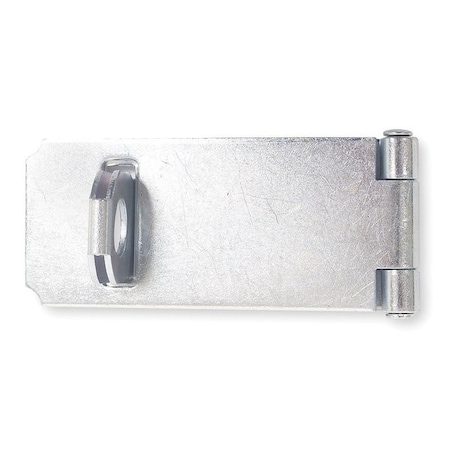 Fixed Staple Hasp, Zinc, 3 1/2