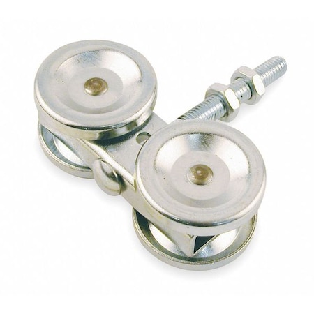 Sliding Door Wheel Bracket, 4 5/8 in L x 2 1/8 in W, 450 lb Load Capacity MPN:4PE57