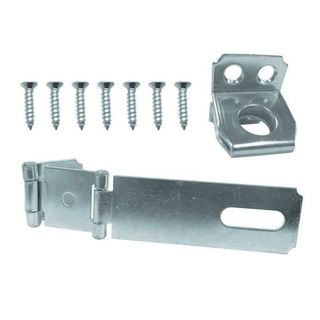 Double-Hinged Safety Hasp, 4-1/2