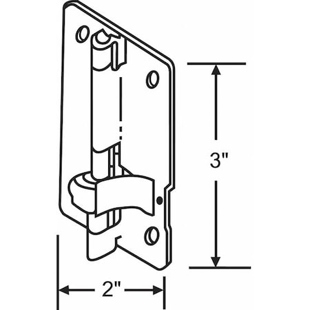 Butt Hinge, Steel, Full Surface Mounting, 2 in Leaf W x 3 in Leaf H, Brass Plated MPN:8-230
