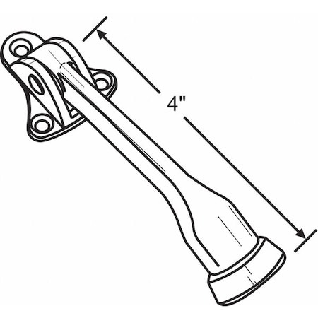 Door Stop, Door Mount, Plated MPN:900-10823