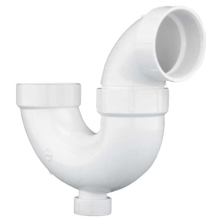 PVC, White Finish, P-Trap with Solvent Weld Joint and Cleanout MPN:05224