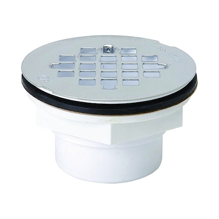 Shower Drain, Solvent Weld, PVC, SS Grid MPN:133-106