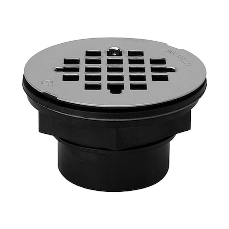 Shower Drain, Solvent Weld, ABS, SS Grid MPN:133-107