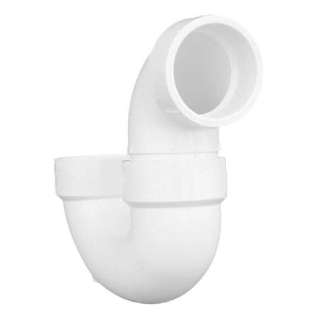 PVC, White Finish, P-Trap with Solvent Weld Joint MPN:1CNW2