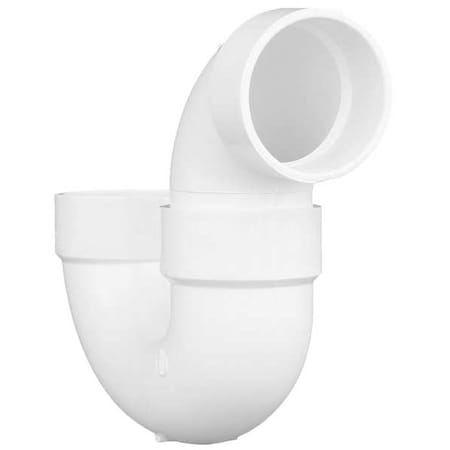 PVC, White Finish, P-Trap with Solvent Weld Joint MPN:1CNW6