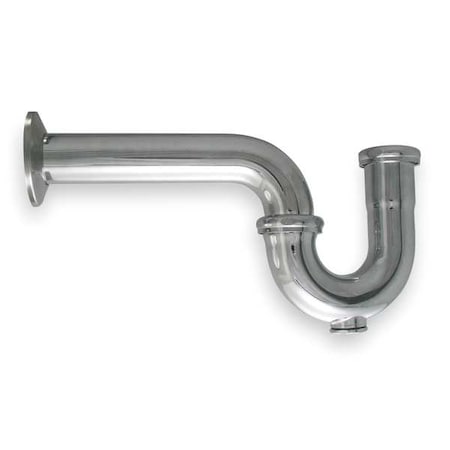 1-1/4 Dia, Brass, Chrome/Brass, Lavatory With Clean Out, P-Trap MPN:1PNL2