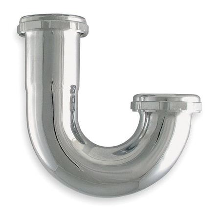 1-1/2 Dia, Brass, Chrome/Brass, Kitchen, J-Bend MPN:1PNL9