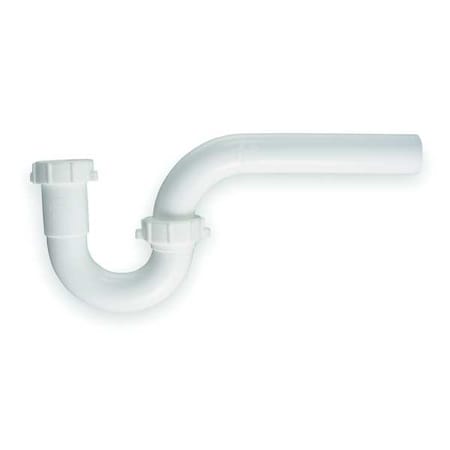 1-1/2 Dia, Polypropylene, White/Plastic, Kitchen, P-Trap MPN:1PNX6