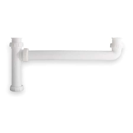1-1/2 Dia, Polypropylene, White/Plastic, Kitchen, End Outlet Waste Tee MPN:1PNY2