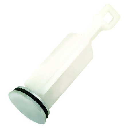 Pop-Up Stopper, White, Pipe 1-1/4