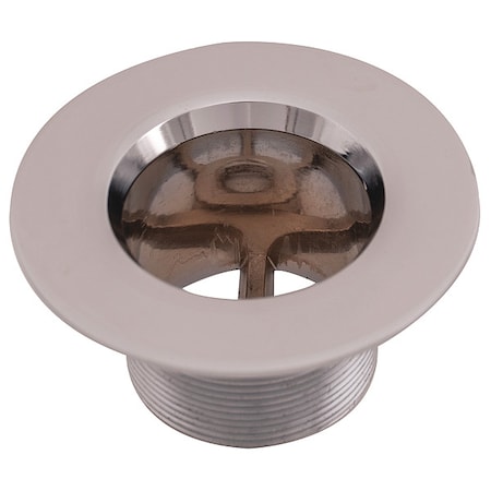 TubStrainerBody, Silver, Round, 1-3/8inDia MPN:35263