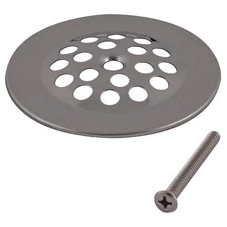 Bath Drain Stainer, Silver, Pipe 1-3/4