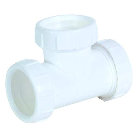 Tee, White Drain, Slip Connection MPN:35337