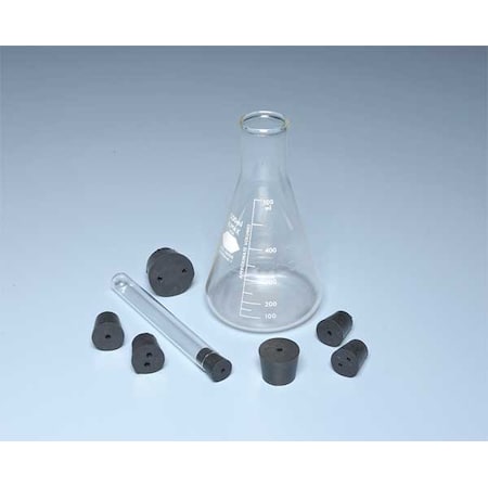 Stopper Set, 25 mm H, Natural Rubber, Black MPN:RSTPK3