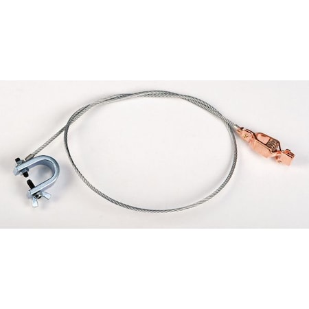 Bonding/GroundingWire, Alligator/C-Clamp MPN:08501