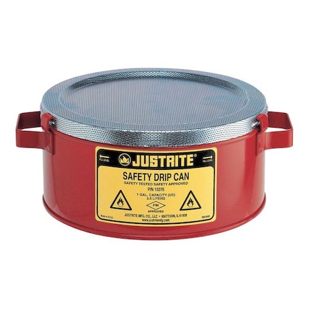 Drip Pan, Red, Circle, 1 gal MPN:10376