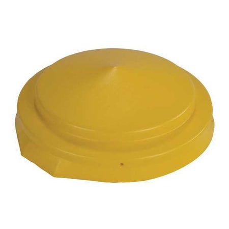 Snap-On Dome Drum Cover for 55 gal Drums, Polyethylene, Yellow MPN:1666