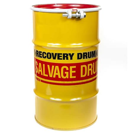 Open Head Transport Drum, Steel, 15 gal, Lined, Yellow MPN:17855R