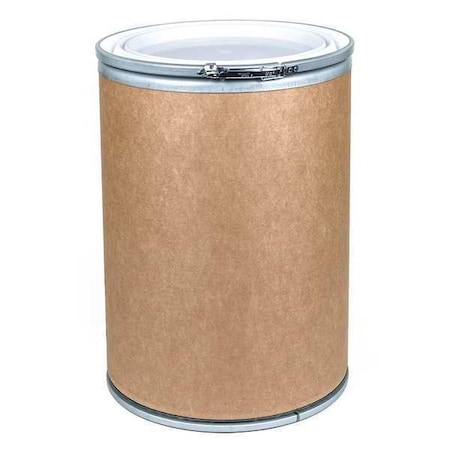 Open Head Transport Drum, Fiber, 30 gal, Unlined, Brown MPN:17862
