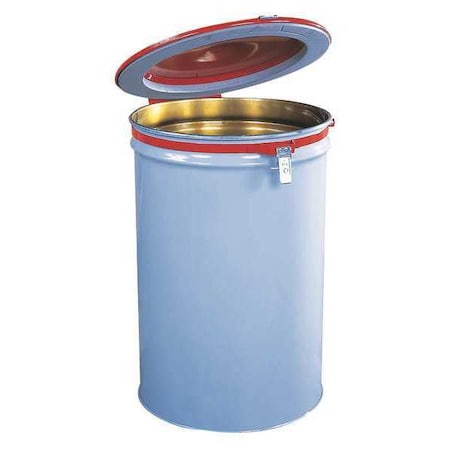 Powder-Coated Drum Lid, Red, Steel MPN:26752
