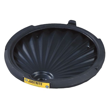 DrumFunnel, 4inH, Black, Polyethylene MPN:28689