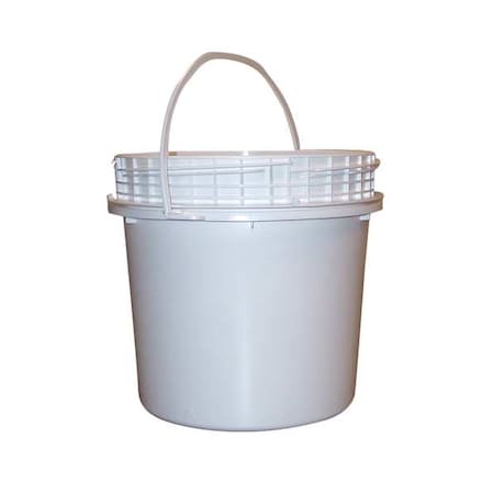 Pail, Open Head, Round, 1.2 gal, HDPE, White MPN:51911
