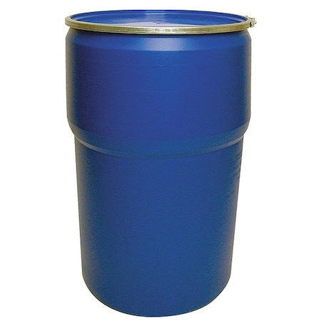 Open Head Transport Drum, Polyethylene, 55 gal, Unlined, Blue MPN:65104