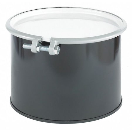 Open Head Transport Drum, Steel, 5 gal, Unlined, Black MPN:CQ0501