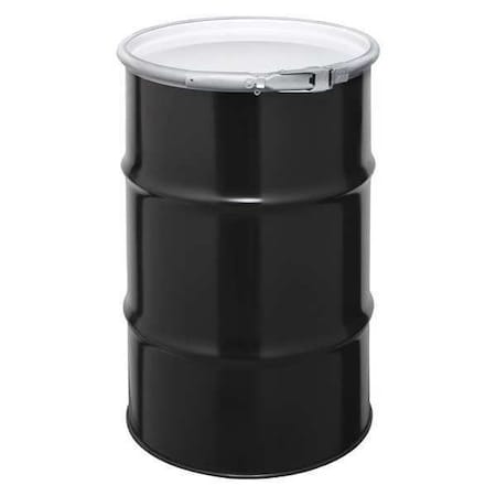 Open Head Transport Drum, Steel, 30 gal, Unlined, Black MPN:CQ3005Q