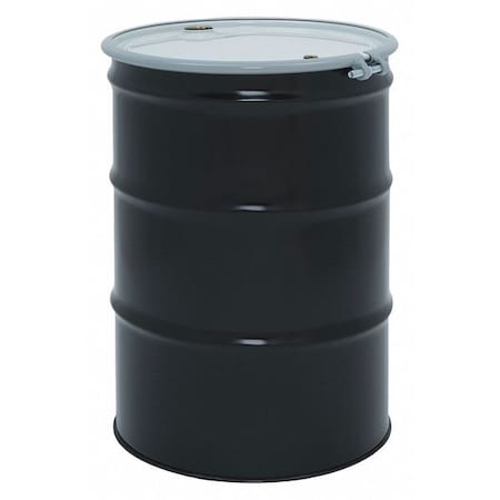 Open Head Transport Drum, Steel, 55 gal, Unlined, Black MPN:CQ5506T234