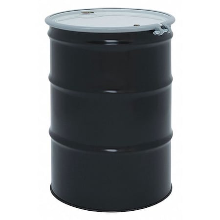 Open Head Transport Drum, Carbon Steel, 55 gal, Unlined, Black MPN:DROU55-3412