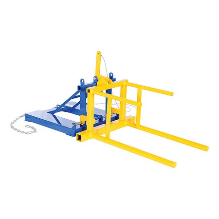 DrumPositioner, 33inW, Steel, Yellow;Blue MPN:DRUM-P-30