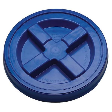 Plastic Pail Lid, Dia 12-3/8 In, Blue MPN:GA5B