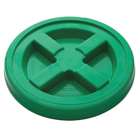 Plastic Pail Lid, Dia 12-3/8 In, Green MPN:GA5GRN