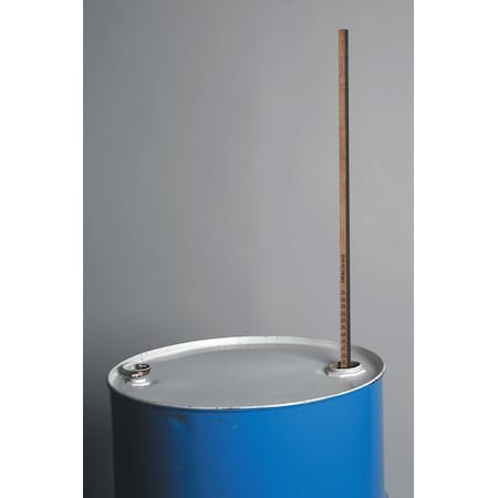 44 in L Drum Gauge Stick for 55 gal Drum, Hardwood, 5/8 in W, 1 gal Increment Marks MPN:GP55-PLAIN